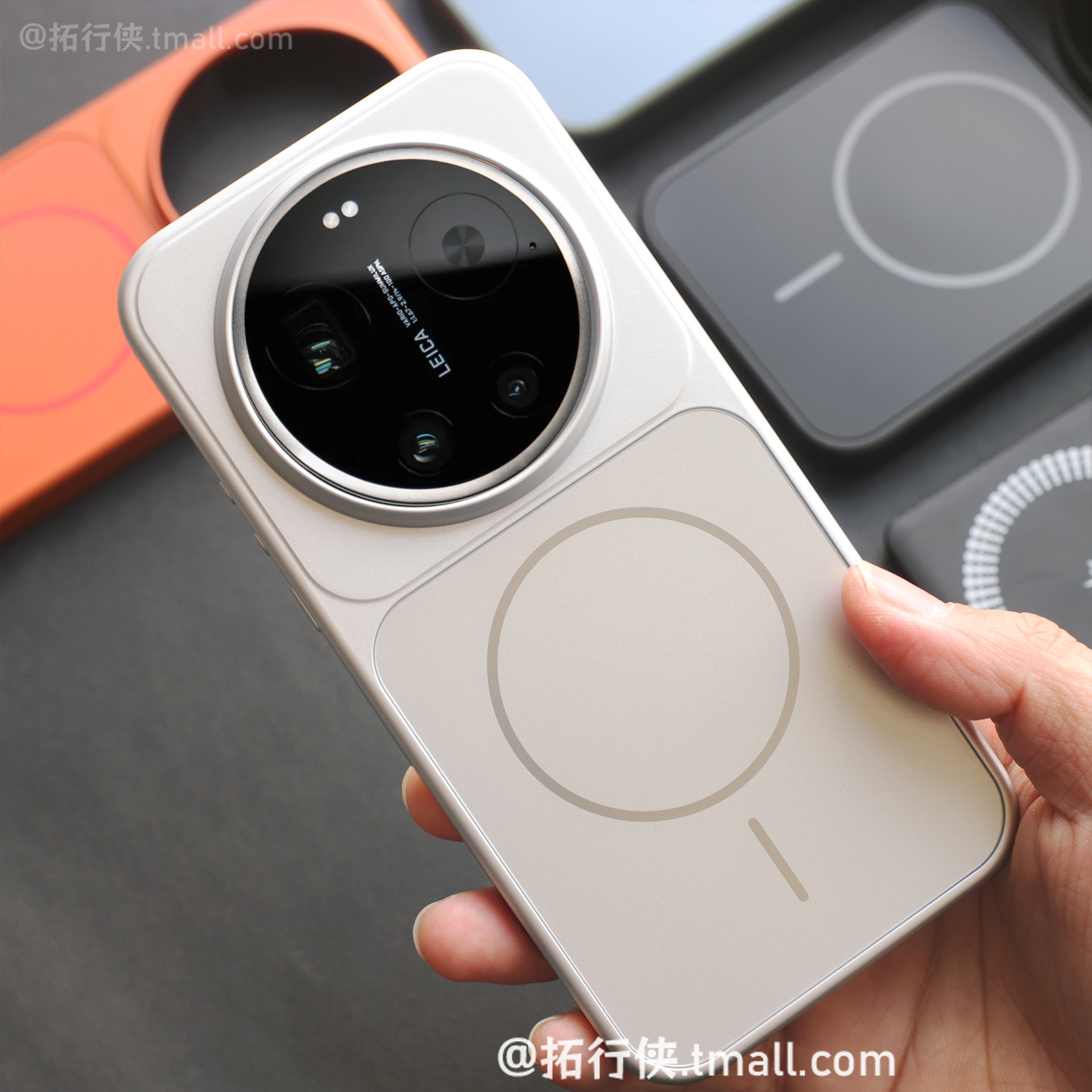 太空银细环Magsafe磁吸壳适用小米17Ultra徕卡版手机壳Xiaomi17Ultra保护壳轻薄AG磨砂玻璃防指纹极简潮男女