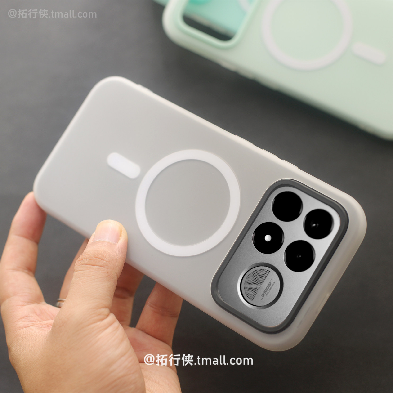简约黑白亲肤感撞色适用红米K100proMax手机壳果冻二合一磁吸小米K90promax软硅胶双层K80/K70大孔保护壳防摔
