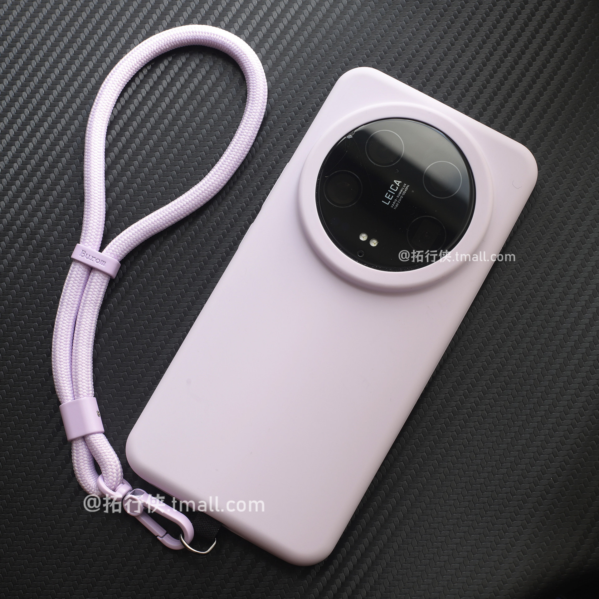 拓行侠【进口真液态】适用小米14Ultra手机壳带手绳Xiaomi15Ultra/13Ultra硅胶耐脏新品紫色腕带挂绳保护套女