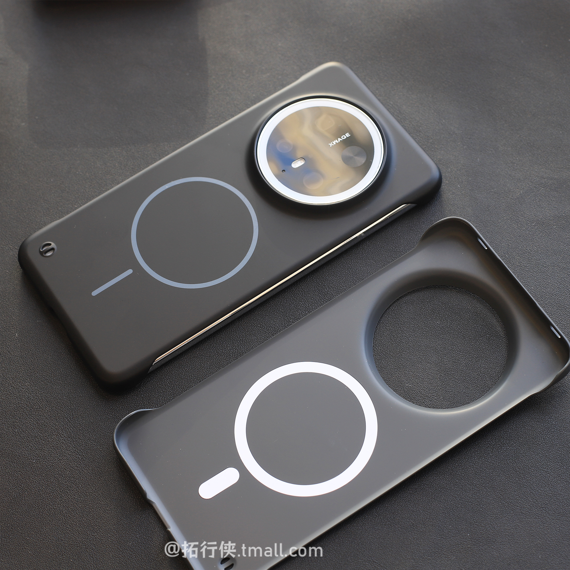 拓行侠适用华为Mate70手机壳内置强磁吸充电Mate70pro+无边框硬壳Mate60pro散热裸机感M50/40e碳黑色保护壳30