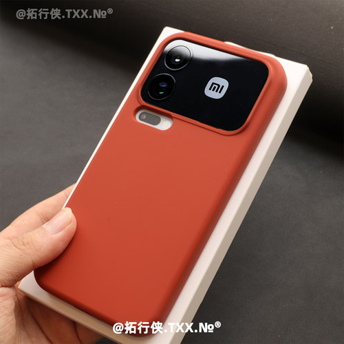 秋冬超火美拉德红适用小米17proMax手机壳15真液态硅胶Xiaomi17Pro软糯亲肤感红米K90保护套14女款13全包防摔