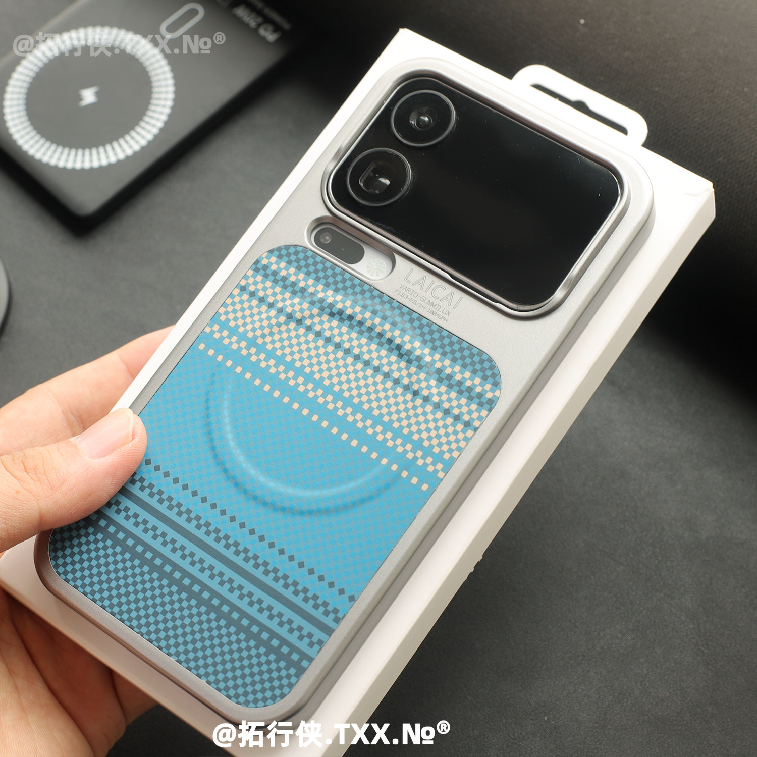 凯夫拉纹理贴皮秒变壳适用小米17Pro手机壳月升蓝强力磁吸充电保护套xiaomi17ProMax背屏全包肤感防指纹男女