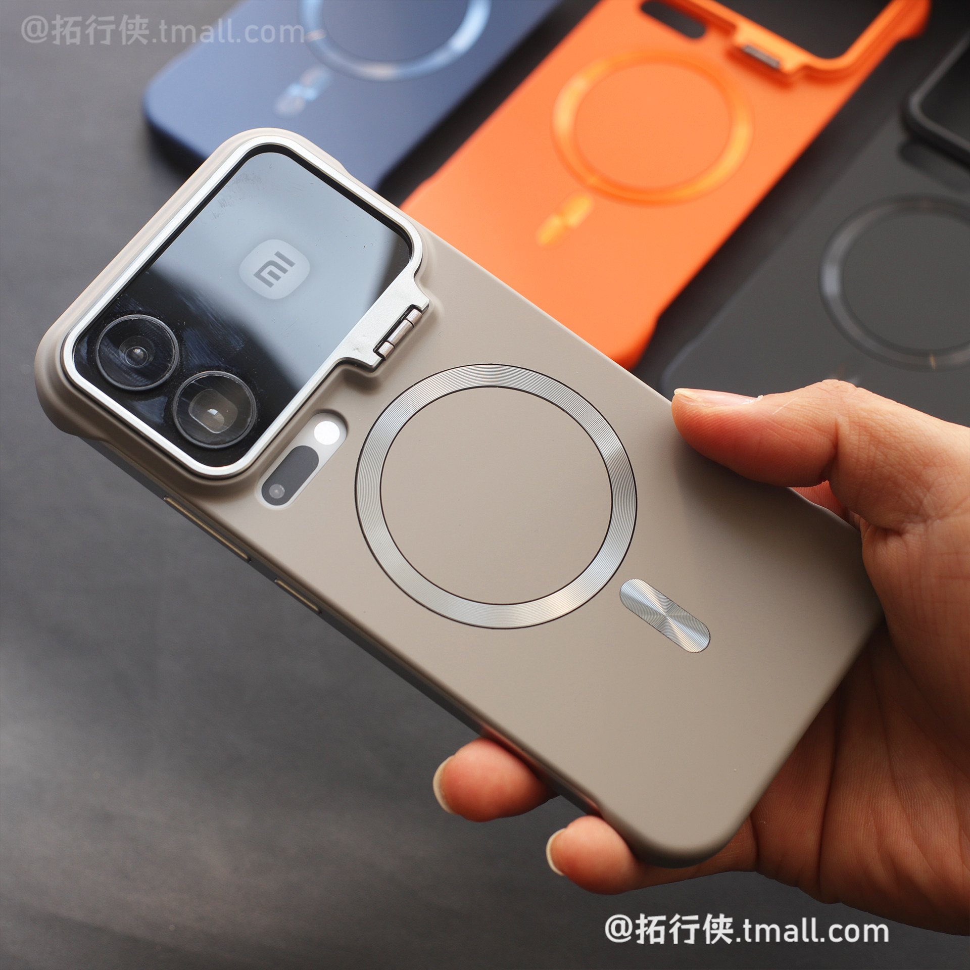 高级感灰色【隐形镜头支架】适用Xiaomi小米17proMax手机壳Magsafe磁吸充电外壳15/14无边框散热裸机感磨砂男