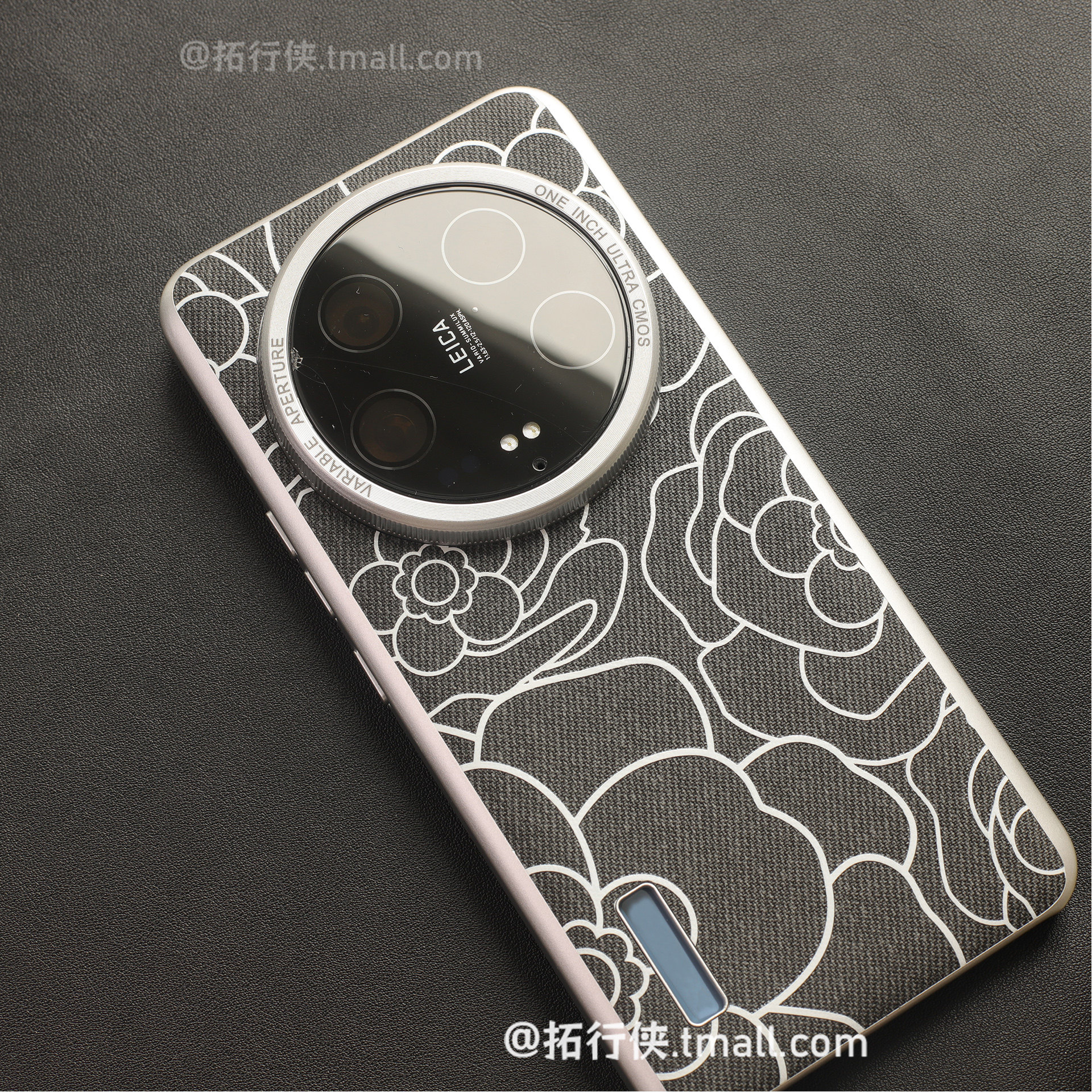 素描山茶花适用小米14Ultra手机壳秋冬毛麻绒布Xiaomi15ultra保护套15pro黑色防指纹红米K80内置磁吸三包外壳