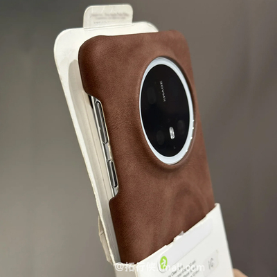 羊巴皮绒布磁吸壳华为Mate70半包