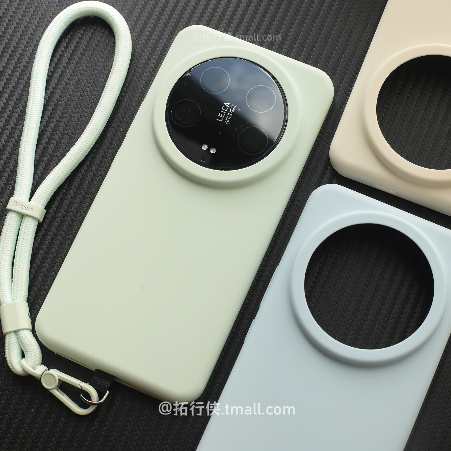 拓行侠适用小米14Ultra手机壳手腕带手绳带挂绳保护套Xiaomi15Ultra液态硅胶13Ultra曼波绿新款ins韩风少女心