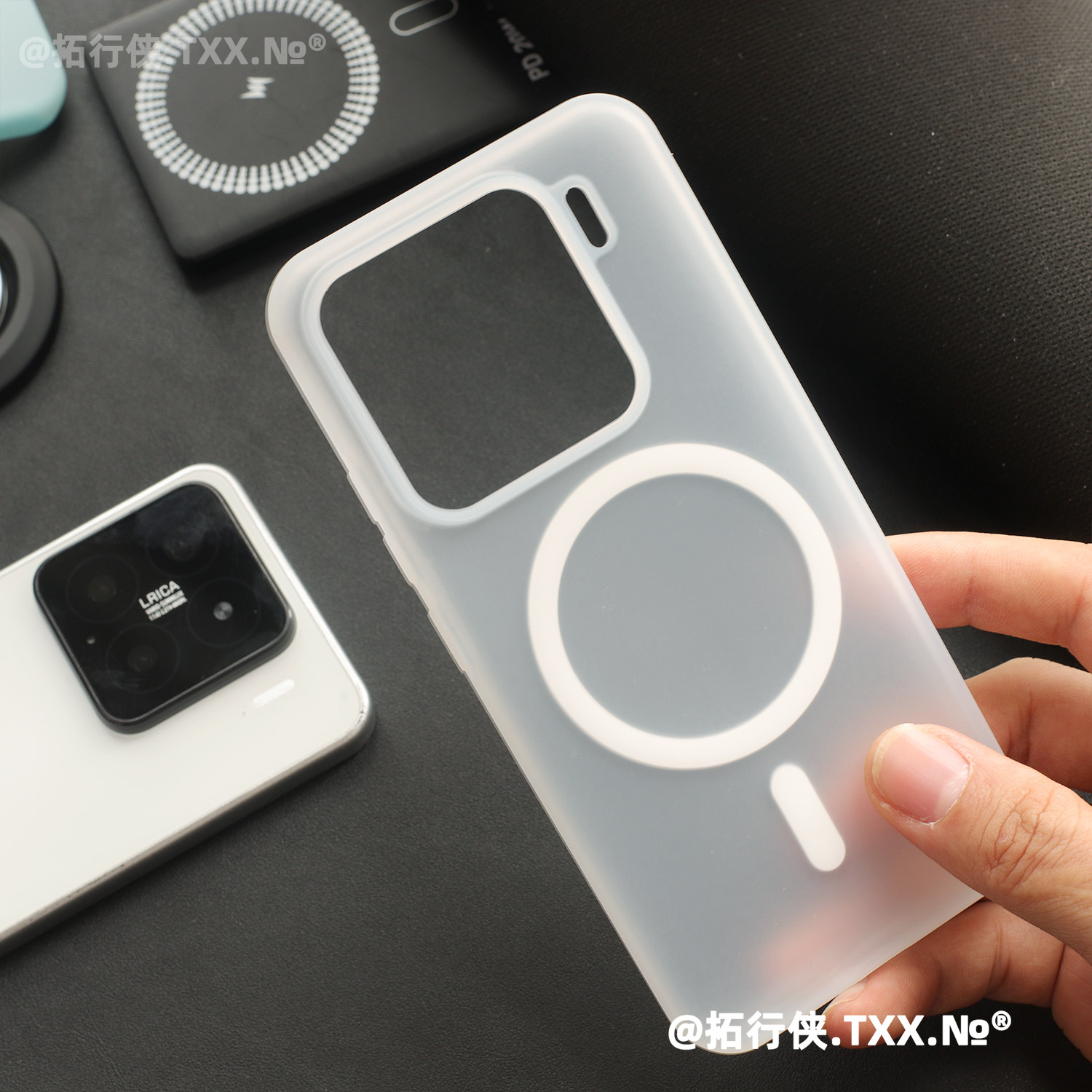 新品【晶莹冰透液态硅胶】适用小米15磁吸手机壳软糯橡皮擦感17Pro无线充电Xiaomi14肤感白色保护套耐脏抗黄