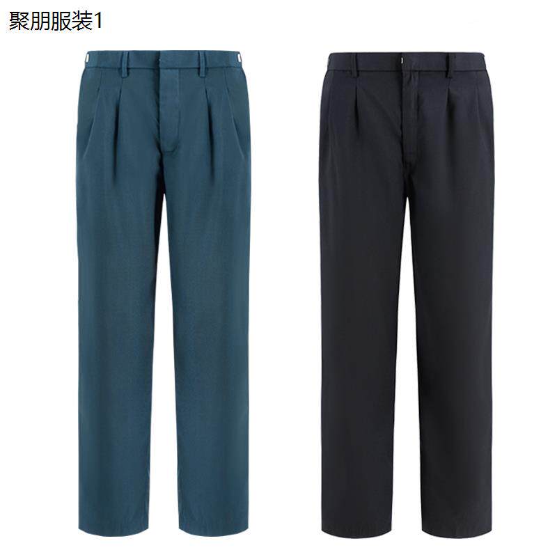 口袋裤子耐磨裤春秋冬季作训裤子绿色保安服藏保安薄款西裤加厚多