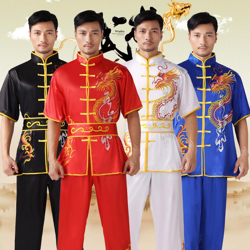 武术服装功夫中国风武术表演服表演服男武馆团队训练功服比赛服装