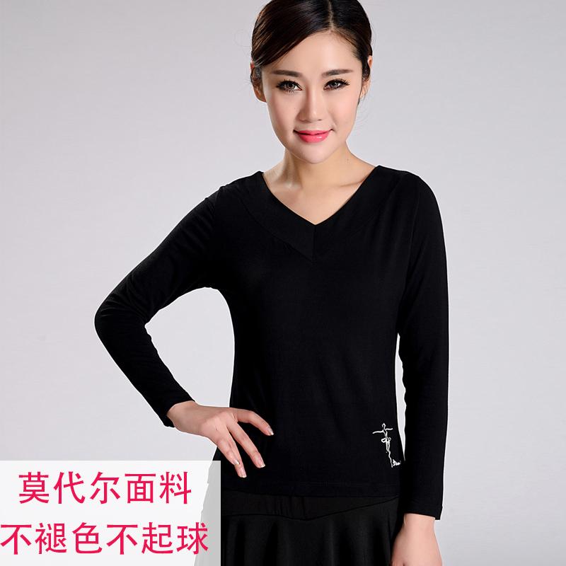 广场舞服装上衣莫代尔新