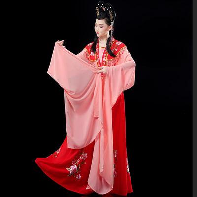 戏服装女京剧古装越剧中国风俏花旦戏曲水袖黄梅戏服古代小姐服装