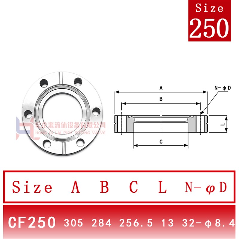 CF高真空内d焊刀口法兰304不锈钢16管件25配件35活套50固定63螺栓