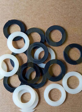 500个盒装白色塑料尼龙垫圈垫片平垫圈M2/M2.5/M3/M4/M5/M6/M8M10