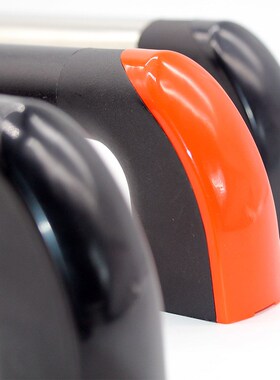 管状拉手明装橙色黑色不锈钢铝合金尼龙耐高温蒸柜烤箱机床门拉手