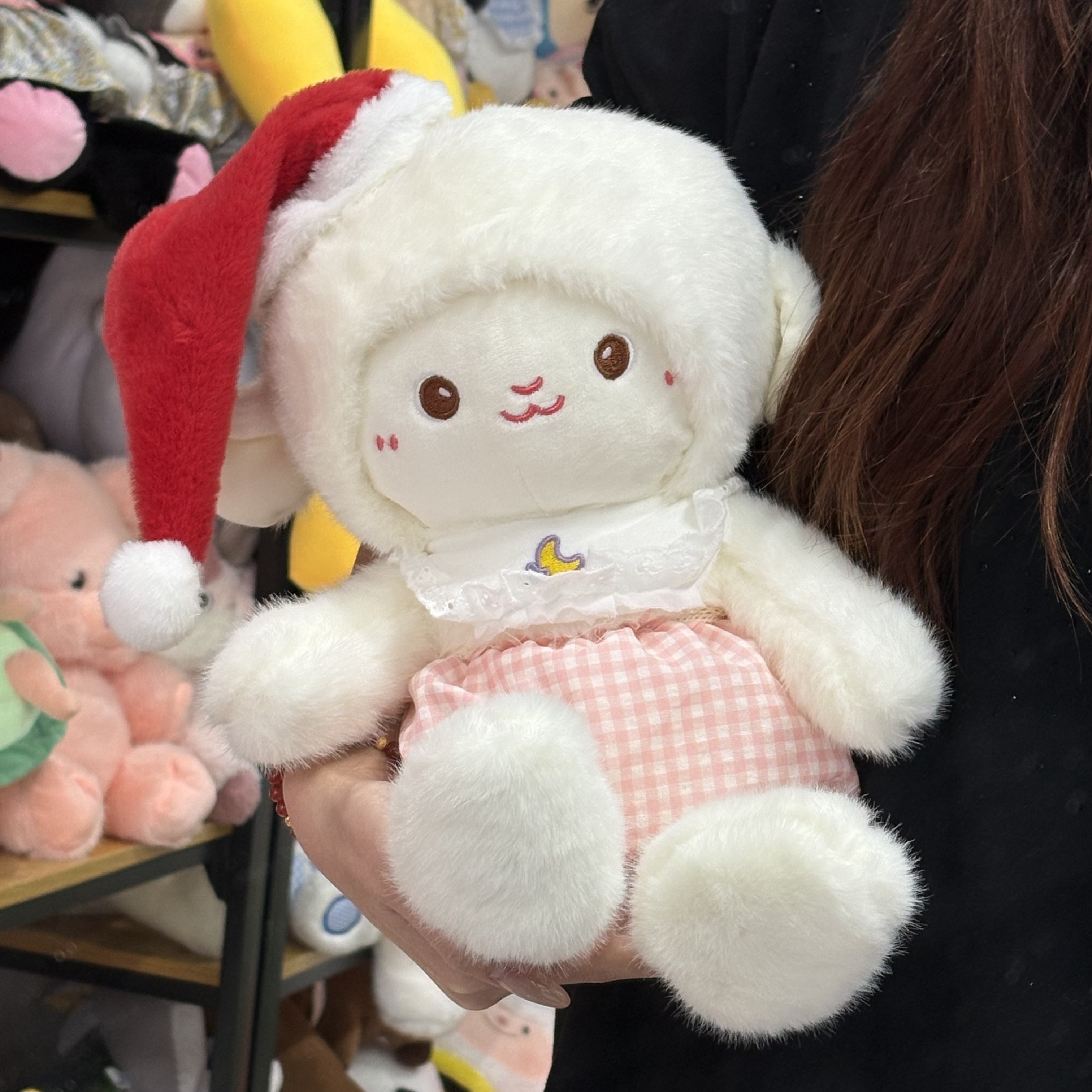 英贝萌晚安睡衣小羊玩偶布娃娃女生床上超软睡觉抱枕生日圣诞礼物