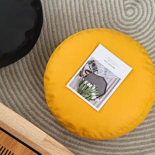 圆蒲团懒人榻榻米加厚垫子飘窗打坐网红坐墩免洗 坐垫地上皮质日式