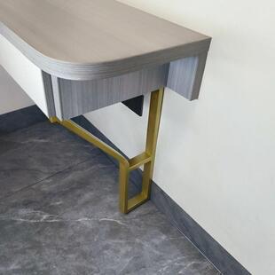 定制圆弧形铁艺金属脚化妆台腿支架桌架书桌脚餐桌腿吧台腿支撑柱