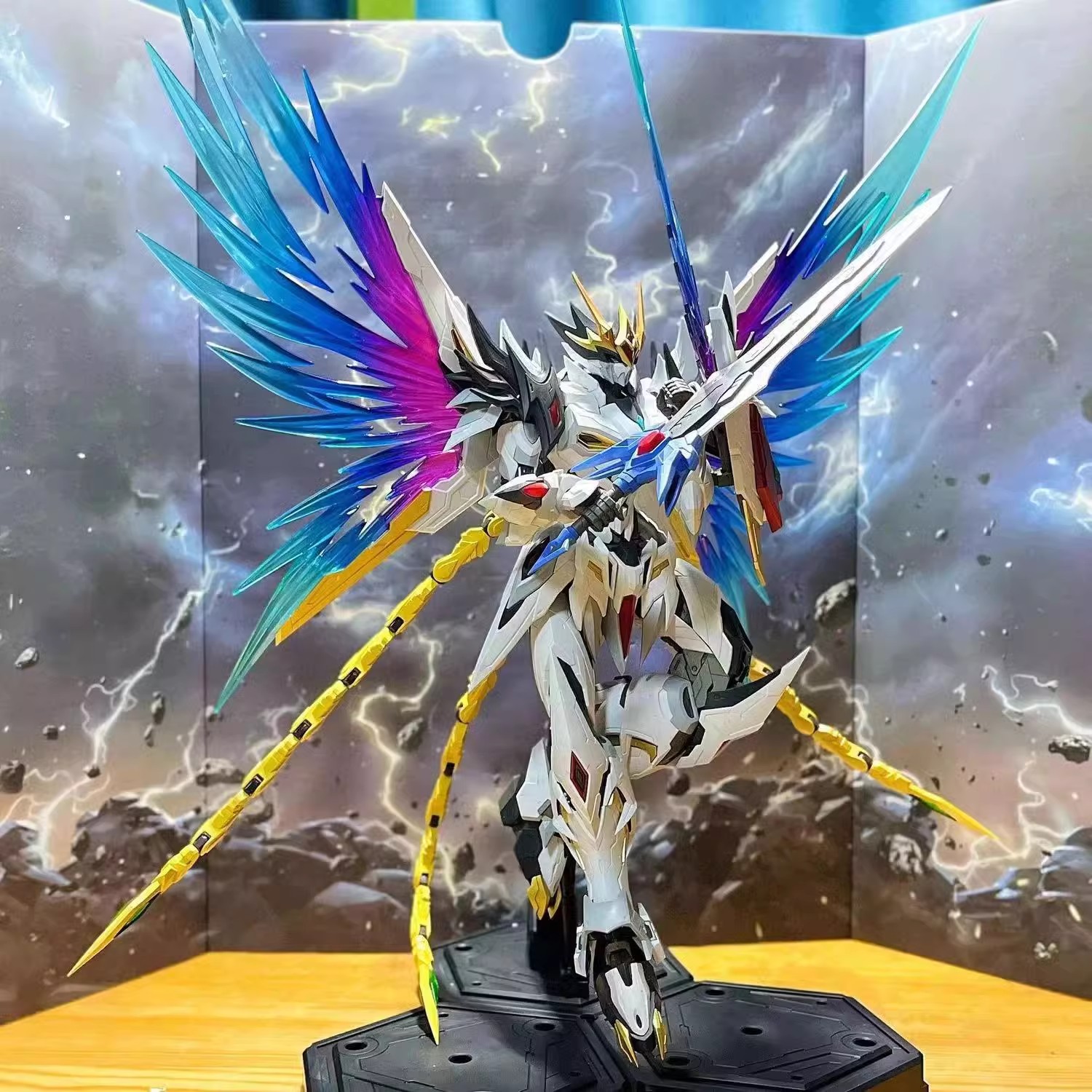 高达摩动核机甲模型高达白起手办