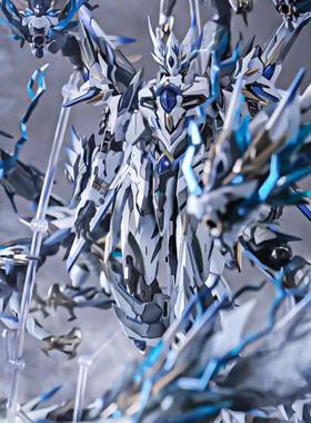 魔动核拼装机甲模型敖丙合金色吕布白起改高达摩动核曹仁盲盒手办