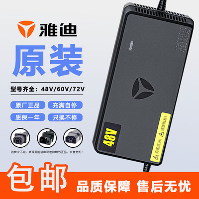 雅迪电动车原装充电器48v60v72v冠能石墨烯电池20AH铅酸电瓶