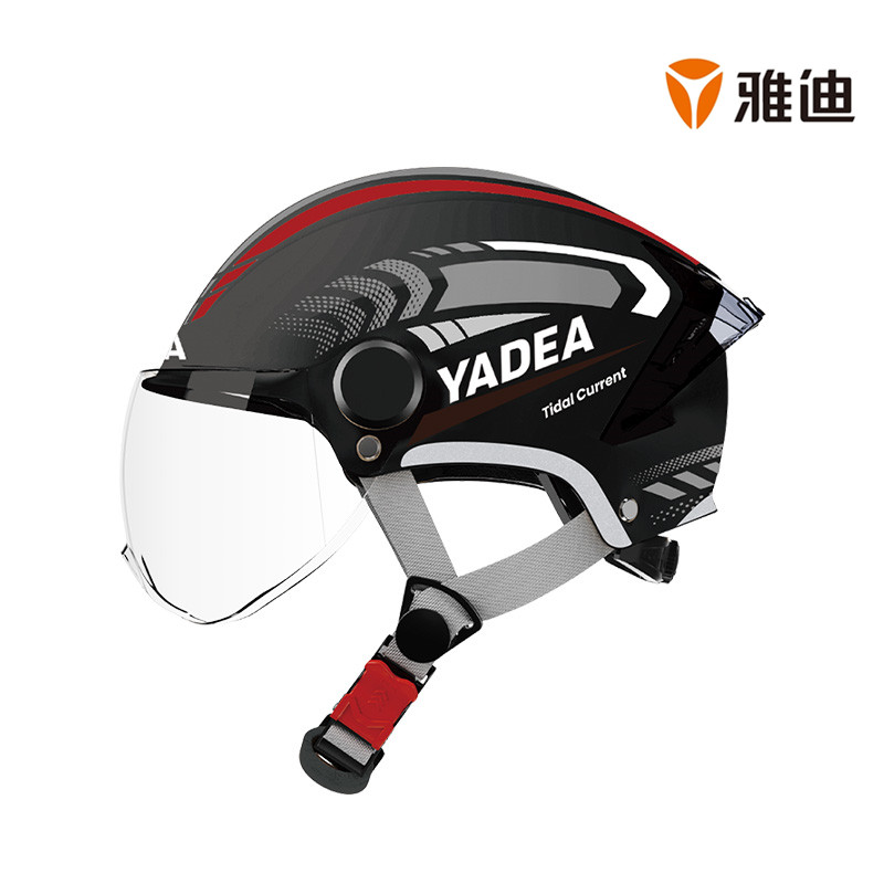 雅迪官方3C认证电动摩托车冬季头盔双镜片男女通用电瓶车国标K123