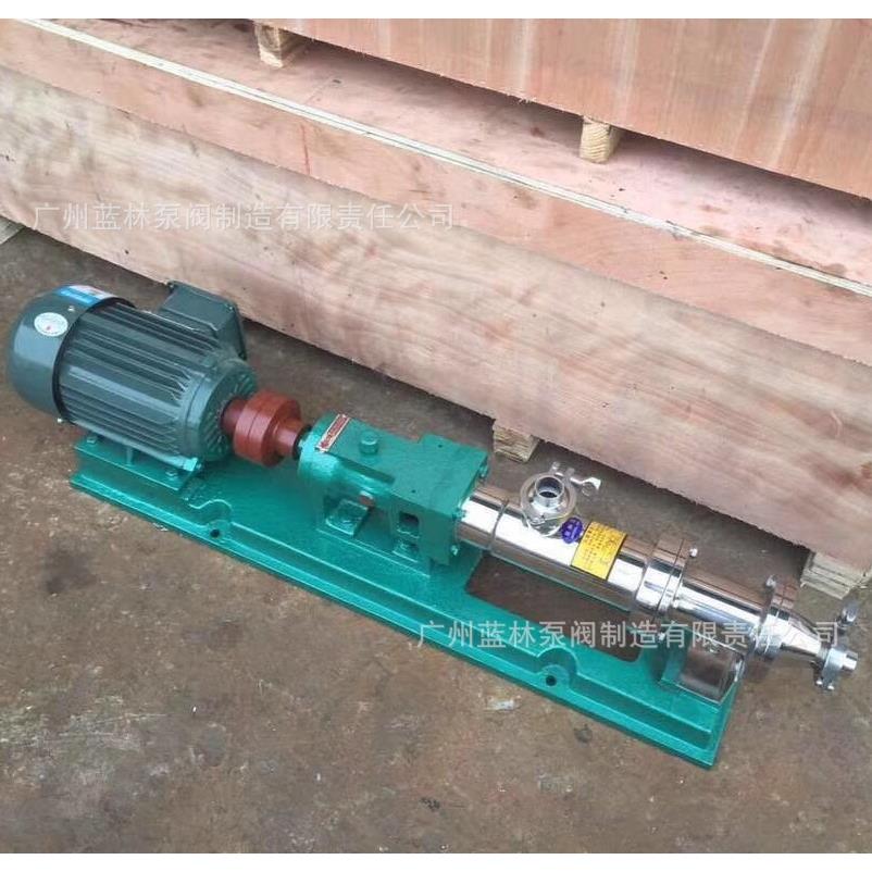 304不锈钢污泥泵G25-1卫生级螺旋泵G30-1耐腐蚀单螺杆泵