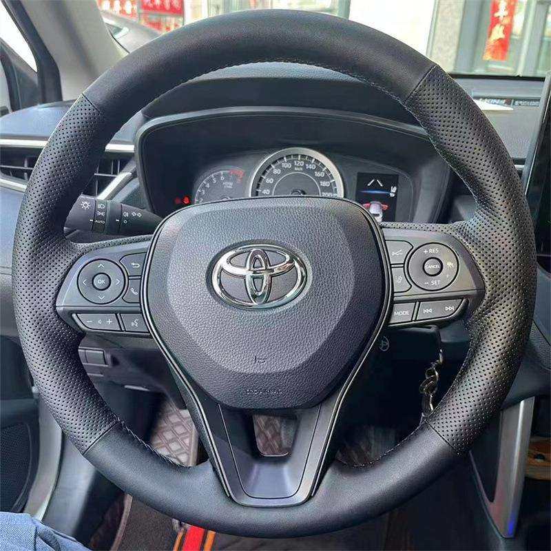 丰田卡罗拉锐放锋兰达威兰达亚洲龙RAV4凌放BZ4X专用手缝方向盘套