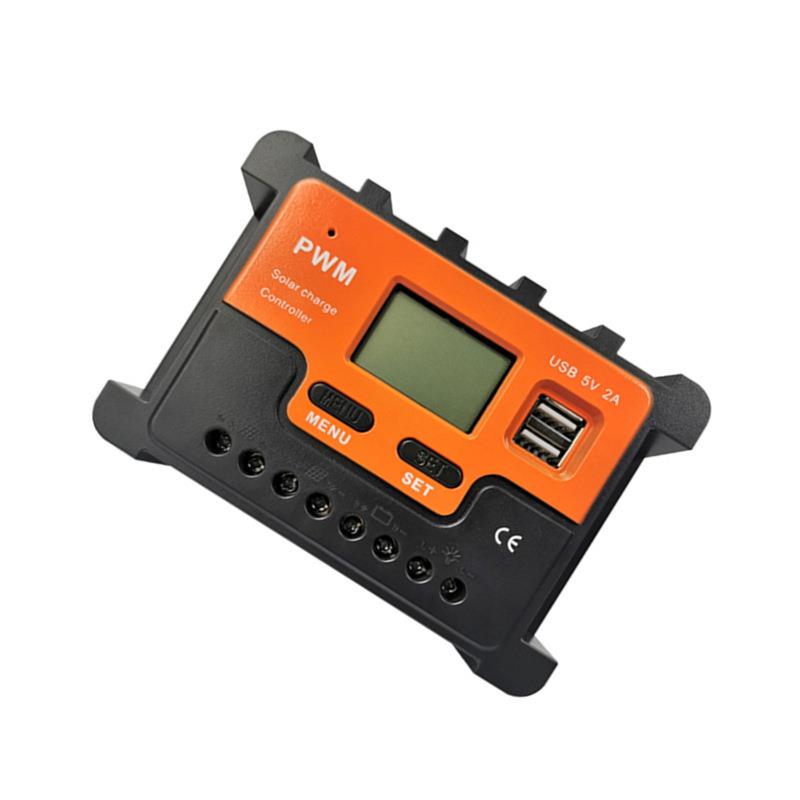 新款30A光伏太阳能发电控制器液晶控制器PWM12V24V充电控制器