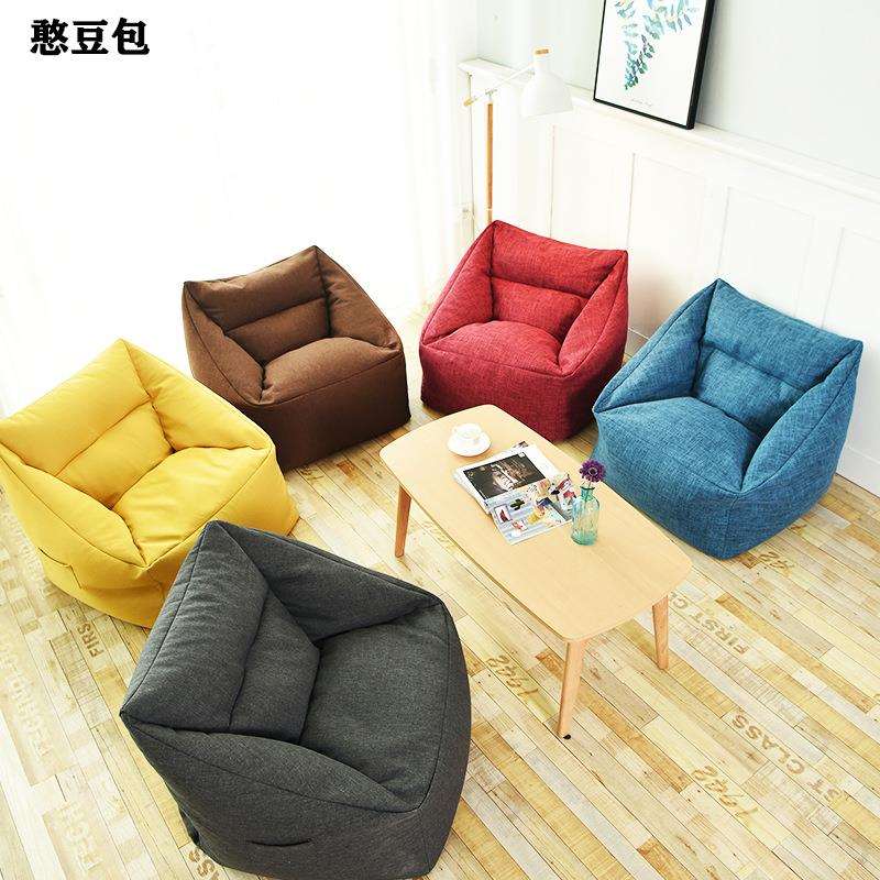 L7懒人沙发豆袋单人家用简易客厅榻榻米休闲布艺小沙发家具三