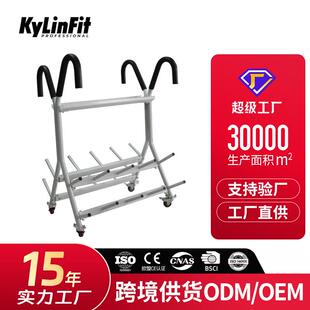 莱来美杠铃架带滑轮可移动跳操杠铃套装架健身杠铃杆举重架