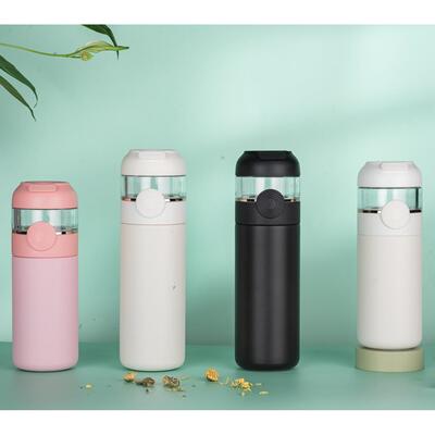 陶瓷内胆保温杯茶水分离杯掩藏提手温度新款时尚网红304和316杯