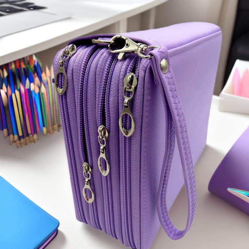 热销黑色学习绘画创意外贸笔袋简约男女学生铅文具包素描文具包