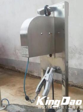 KD-1295大型不锈钢静电接地夹(带声光报警功能)