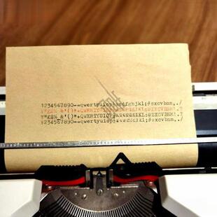 老式打字打印打印书房火锅机械打字练习印书复古打印机文版印