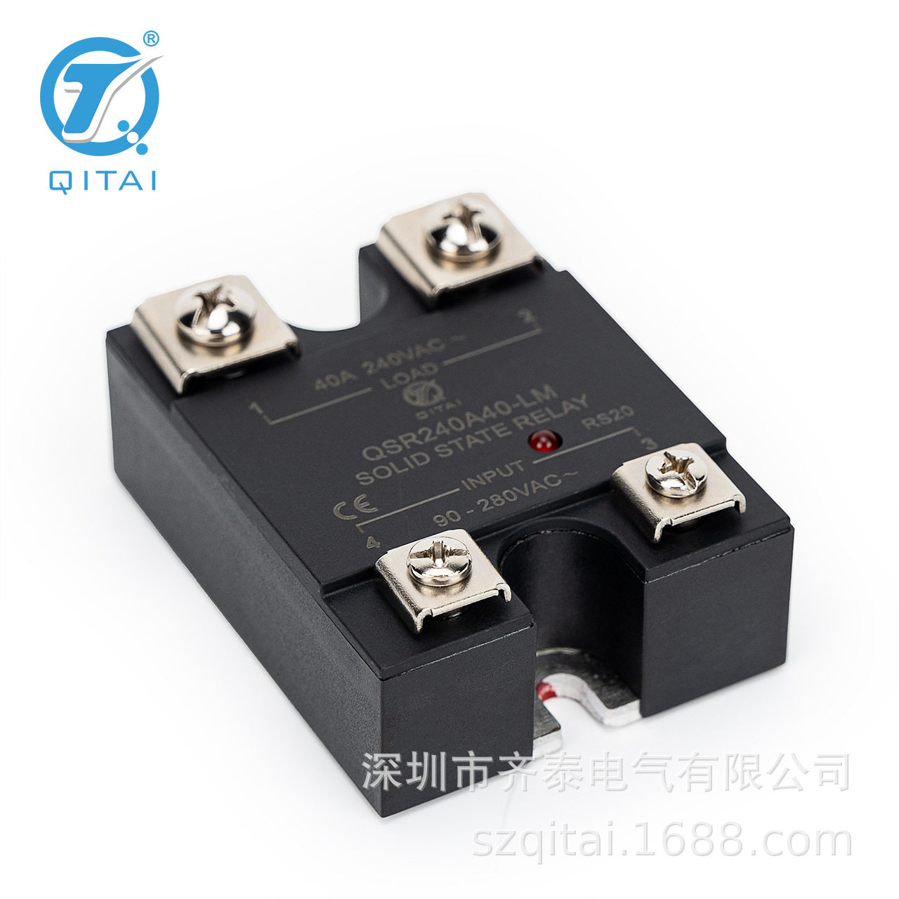 QSR240A40-LM/LT负载240VAC直流单相固态继电器10/25/40/60/80A