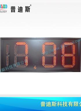 直销led数字屏l18.88红色油价显示屏看板|中海油立柱数显屏