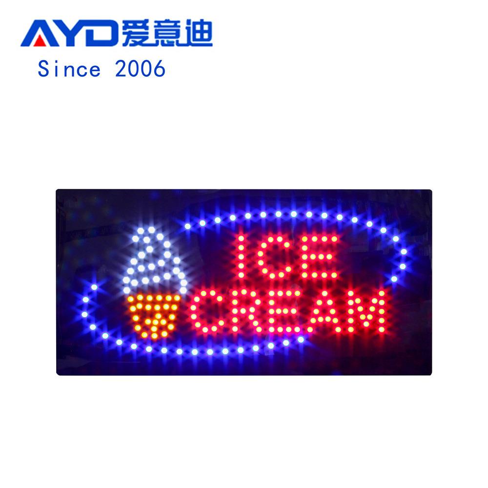 LED灯箱雪糕店铺营业电子灯箱LEDIceCreamSign60x30cm