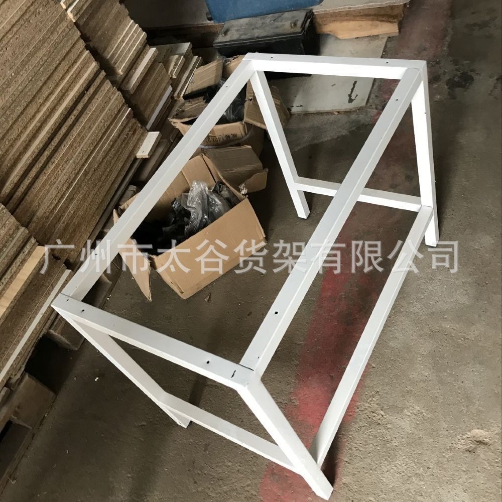 订制铁艺脚架电脑吧台茶几脚不锈钢大理石餐桌腿公禺出租房铁架