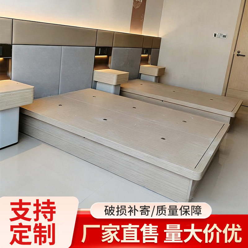 公寓酒店宾馆床标间全套家具快捷酒店家具床全季酒店家具标间全套