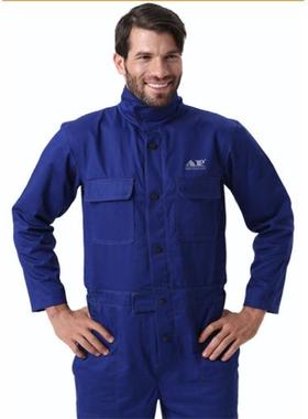友盟AP-8200蓝色连体阻燃工作服阻燃、透气、轻便、可水洗