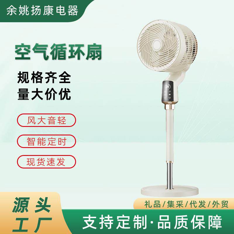 空气循环扇静音低噪摇头语音遥控家用台地两用对流落地电风扇节能