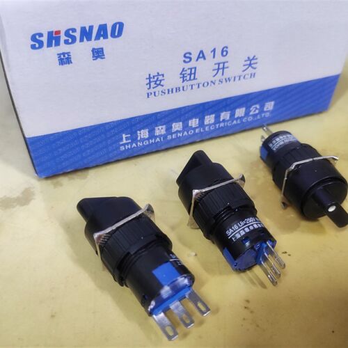 SHSNAO森奥16mm旋钮开关SA16 L16AY-11X/2选择开关LA16AY-22X/3