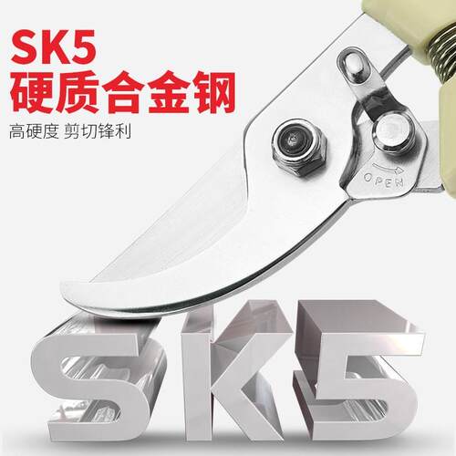 花木SK5水果修枝剪DAREX省力剪采摘台湾园艺树枝剪刀合金钢剪园林