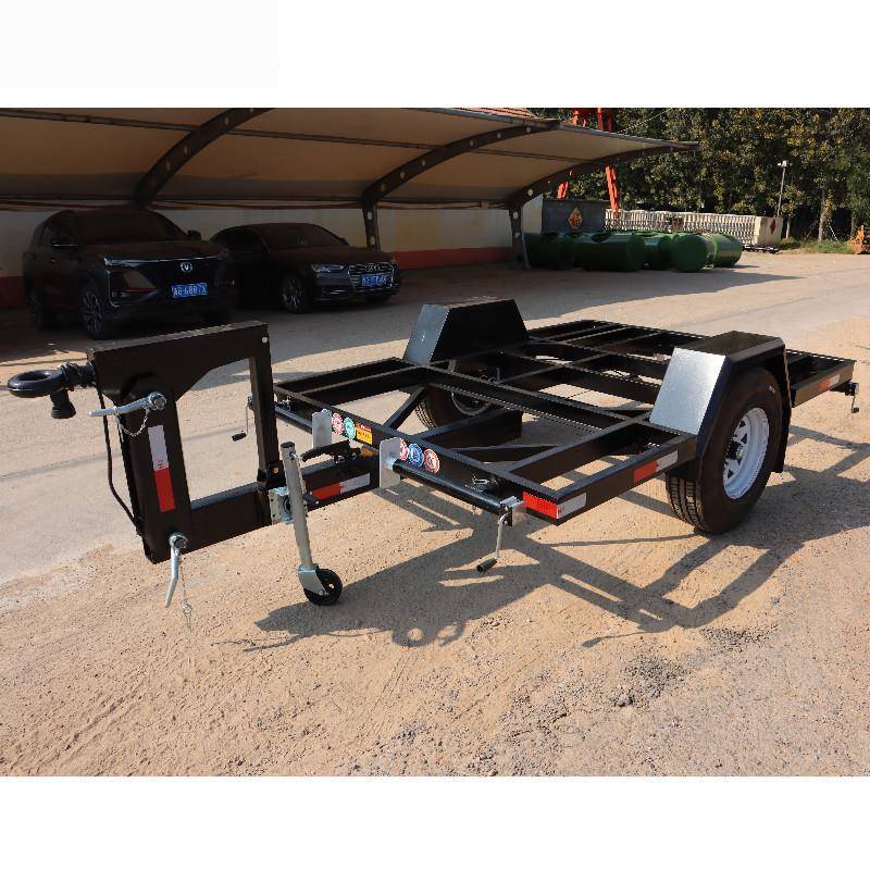2吨骨架拖车牵引高度可调箱变拖车发电机组拖车中专转运挂车