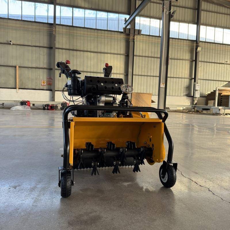 茶园菜地四驱微耕除草机大马力旋耕锄草碎草机双刀轴打草除草机