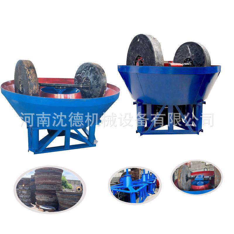 非洲选矿金矿选金湿碾机小动力金矿双辊碾金机石英粉研磨碾磨机