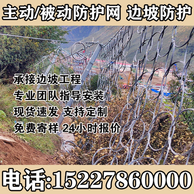 锐居主动被动边坡防护网源头厂家