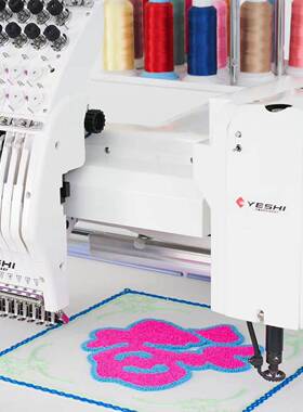 1201F+C2026款电脑绣花机平绣加毛巾绣个性私人绣花机绣字绣花