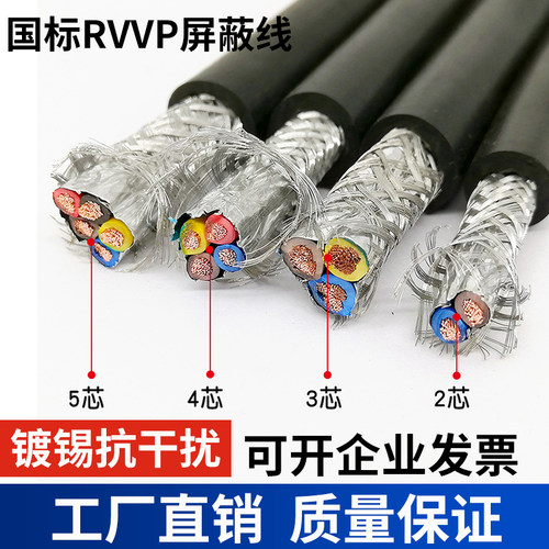 迎科RVVP多芯控制屏蔽线信号线