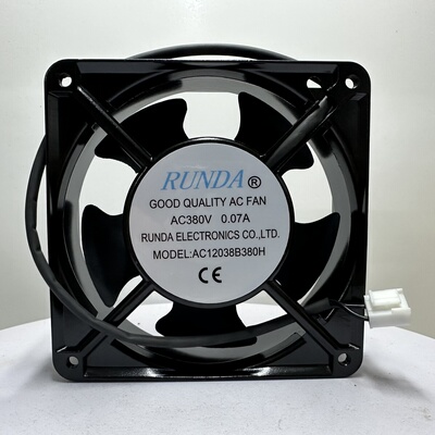 全新润达RUNDA AC12038B380H 380V 0.07A 12CM电焊机机箱散热风扇